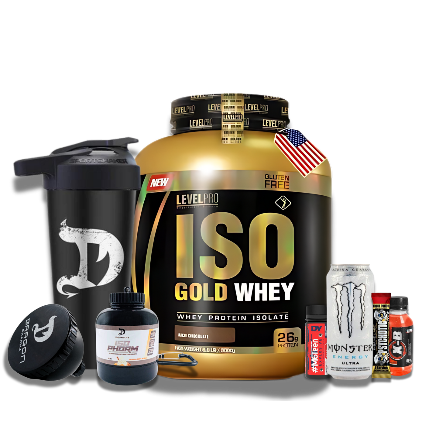 ISO GOLD WHEY 1.1kG - 3KG CON REGALOS