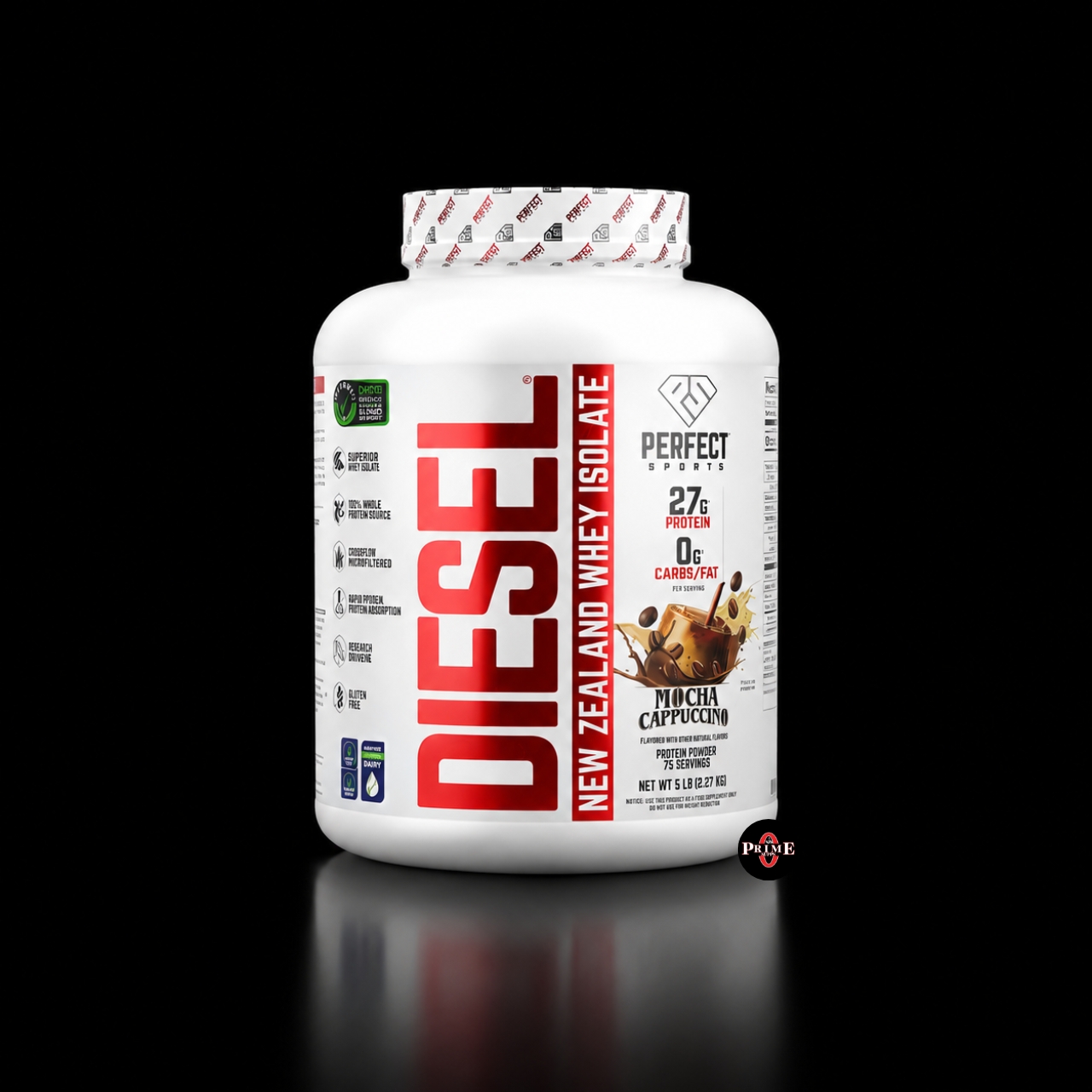 DIESEL ISOLATE 5LB, 0 GRASAS, 0 CARBOHIDRATOS, 27GR DE PROTEINA – PERFECT SPORTS