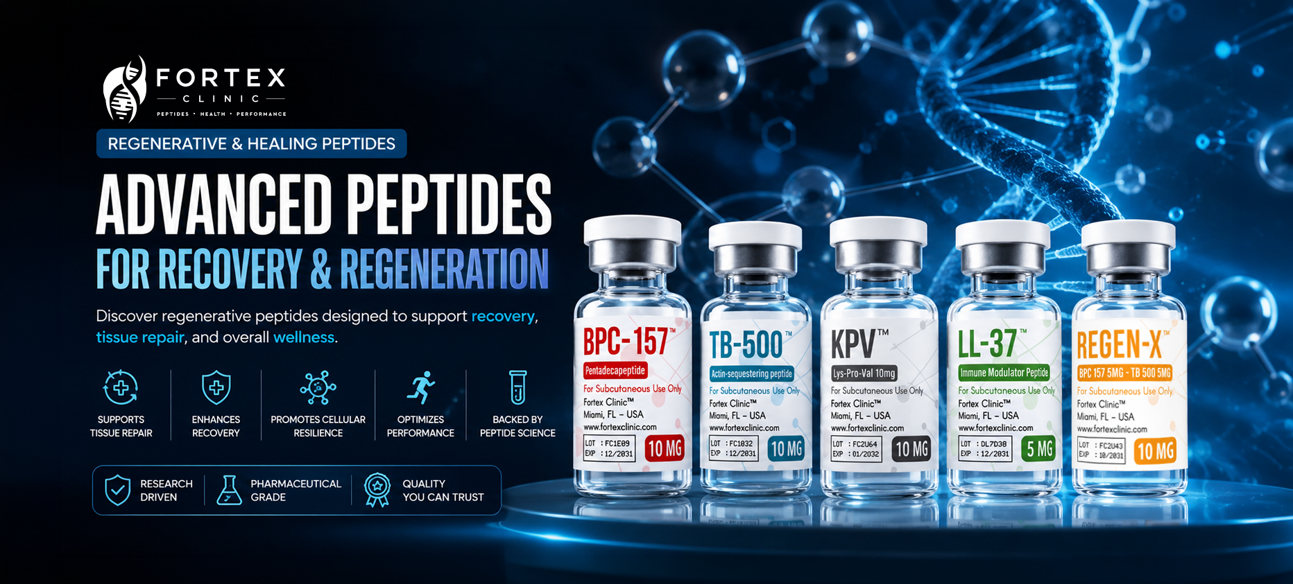 Péptidos para lesiones y recuperación